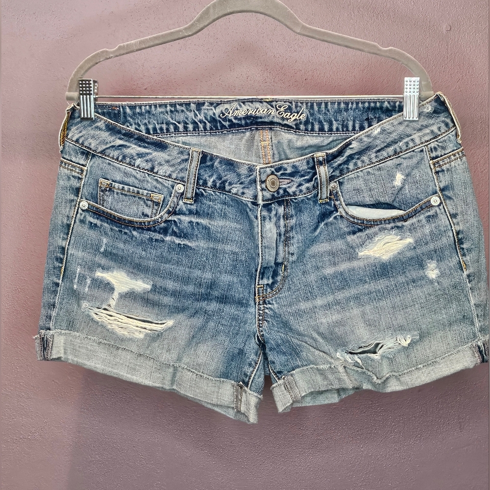 American Eagle Outfitters Women's Blue Denim Shorts